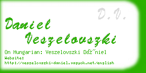 daniel veszelovszki business card